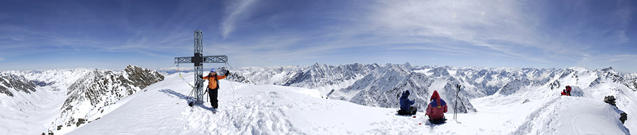 Grosses Gipfelplateau am Winnebacher Weisskogel - Stubaier Alpen | 