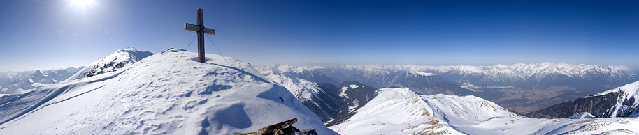 Gipfelpanorama bei der Skitour auf den Pirchkogel | 