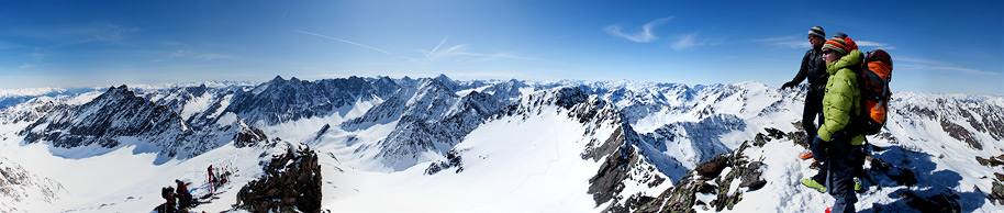 Blick auf die Stubaier Alpen vom Gleirscher Fernerkogel | 