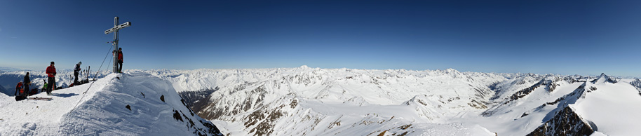 Gipfelpanorama am Similaun - Skitour im Oetztal | 
