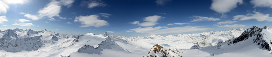 Gipfelpanorama am Saykogel - Oetztaler Alpen | 