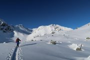 Aufstieg im Tourengebiet der Neuen Bamberger Hütte - Skitour Schafsiedel